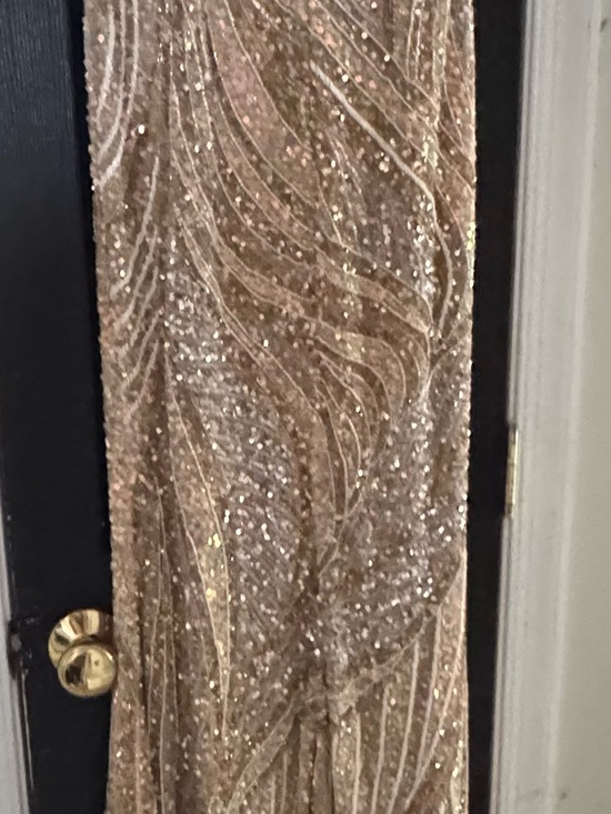 JVN by Jovani Dresses & Skirts - JVN by Jovani Glittering Rose Gold Beaded Evening Gown